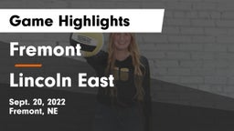 Fremont  vs Lincoln East  Game Highlights - Sept. 20, 2022