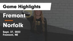 Fremont  vs Norfolk  Game Highlights - Sept. 27, 2022