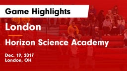 London  vs Horizon Science Academy  Game Highlights - Dec. 19, 2017