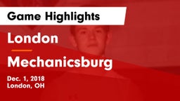 London  vs Mechanicsburg  Game Highlights - Dec. 1, 2018