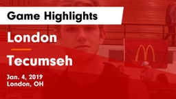 London  vs Tecumseh  Game Highlights - Jan. 4, 2019