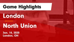 London  vs North Union  Game Highlights - Jan. 14, 2020
