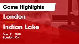 London  vs Indian Lake  Game Highlights - Jan. 21, 2020