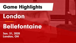 London  vs Bellefontaine  Game Highlights - Jan. 31, 2020