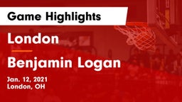 London  vs Benjamin Logan  Game Highlights - Jan. 12, 2021