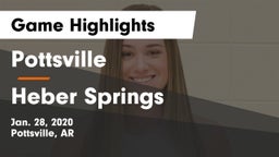 Pottsville  vs Heber Springs  Game Highlights - Jan. 28, 2020