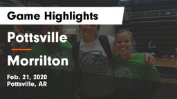 Pottsville  vs Morrilton  Game Highlights - Feb. 21, 2020
