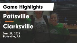 Pottsville  vs Clarksville  Game Highlights - Jan. 29, 2021