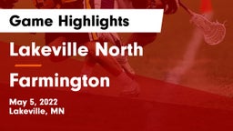 Lakeville North  vs Farmington  Game Highlights - May 5, 2022