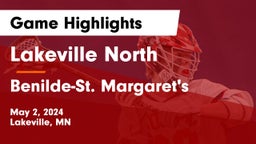 Lakeville North  vs Benilde-St. Margaret's  Game Highlights - May 2, 2024