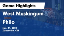 West Muskingum  vs Philo  Game Highlights - Jan. 11, 2020