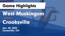 West Muskingum  vs Crooksville  Game Highlights - Jan. 28, 2023