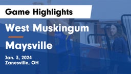 West Muskingum  vs Maysville  Game Highlights - Jan. 3, 2024