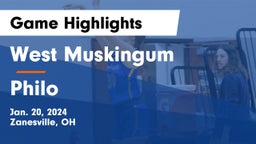 West Muskingum  vs Philo  Game Highlights - Jan. 20, 2024