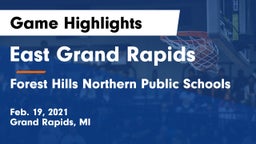 East Grand Rapids  vs Forest Hills Northern Public Schools Game Highlights - Feb. 19, 2021