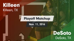 Matchup: Killeen  vs. DeSoto  2016