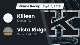 Recap: Killeen  vs. Vista Ridge  2018