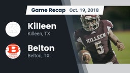 Recap: Killeen  vs. Belton  2018
