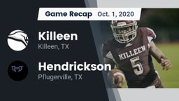 Recap: Killeen  vs. Hendrickson  2020