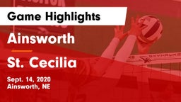 Ainsworth  vs St. Cecilia  Game Highlights - Sept. 14, 2020