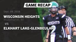 Recap: Wisconsin Heights  vs. Elkhart Lake-Glenbeulah 2016