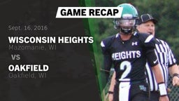 Recap: Wisconsin Heights  vs. Oakfield  2016