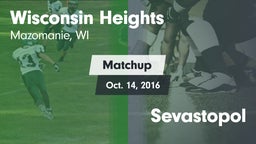 Matchup: Wisconsin Heights vs. Sevastopol 2016