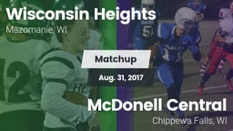 Matchup: Wisconsin Heights vs. McDonell Central  2017