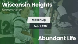Matchup: Wisconsin Heights vs. Abundant Life 2017