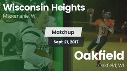 Matchup: Wisconsin Heights vs. Oakfield  2017