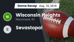 Recap: Wisconsin Heights  vs. Sevastopol 2018