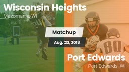 Matchup: Wisconsin Heights vs. Port Edwards  2018