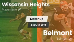 Matchup: Wisconsin Heights vs. Belmont  2019