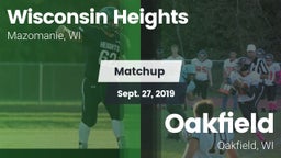 Matchup: Wisconsin Heights vs. Oakfield  2019