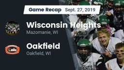 Recap: Wisconsin Heights  vs. Oakfield  2019