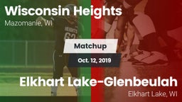 Matchup: Wisconsin Heights vs. Elkhart Lake-Glenbeulah  2019