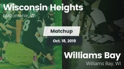 Matchup: Wisconsin Heights vs. Williams Bay  2019