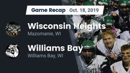 Recap: Wisconsin Heights  vs. Williams Bay  2019