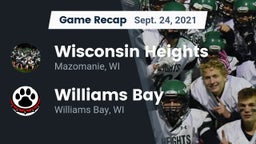 Recap: Wisconsin Heights  vs. Williams Bay  2021