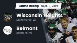 Recap: Wisconsin Heights  vs. Belmont  2021