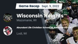 Recap: Wisconsin Heights  vs. Abundant Life Christian School/St. Ambrose CO-OP 2022