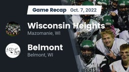 Recap: Wisconsin Heights  vs. Belmont  2022