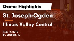St. Joseph-Ogden  vs Illinois Valley Central  Game Highlights - Feb. 8, 2019