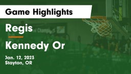 Regis  vs Kennedy  Or Game Highlights - Jan. 12, 2023
