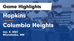 Hopkins  vs Columbia Heights  Game Highlights - Jan. 8, 2022