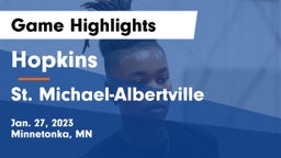 Hopkins  vs St. Michael-Albertville  Game Highlights - Jan. 27, 2023