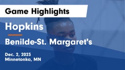 Hopkins  vs Benilde-St. Margaret's  Game Highlights - Dec. 2, 2023