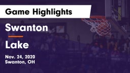 Swanton  vs Lake  Game Highlights - Nov. 24, 2020