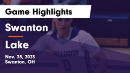 Swanton  vs Lake  Game Highlights - Nov. 28, 2023