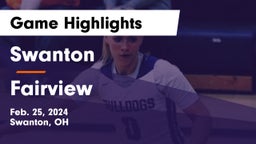 Swanton  vs Fairview  Game Highlights - Feb. 25, 2024